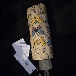 Coach Multicolor Butterfly Umbrella Nwt